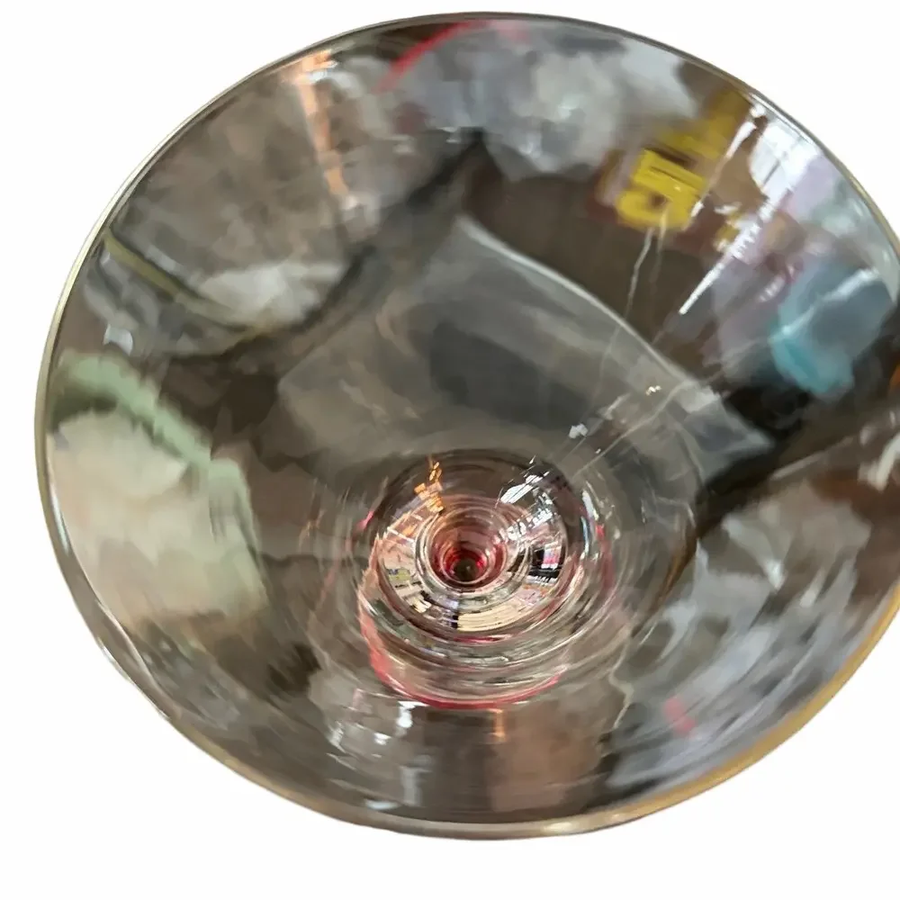 VTG Pier One collectible PIC18 martini cocktail Glass set- discontinued.